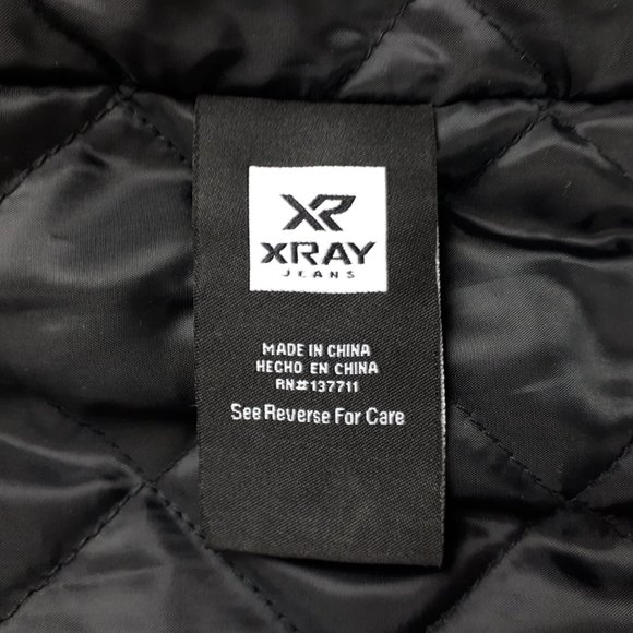 XRay Green Black Colour Block Bomber Jacket - Picture 15 of 16